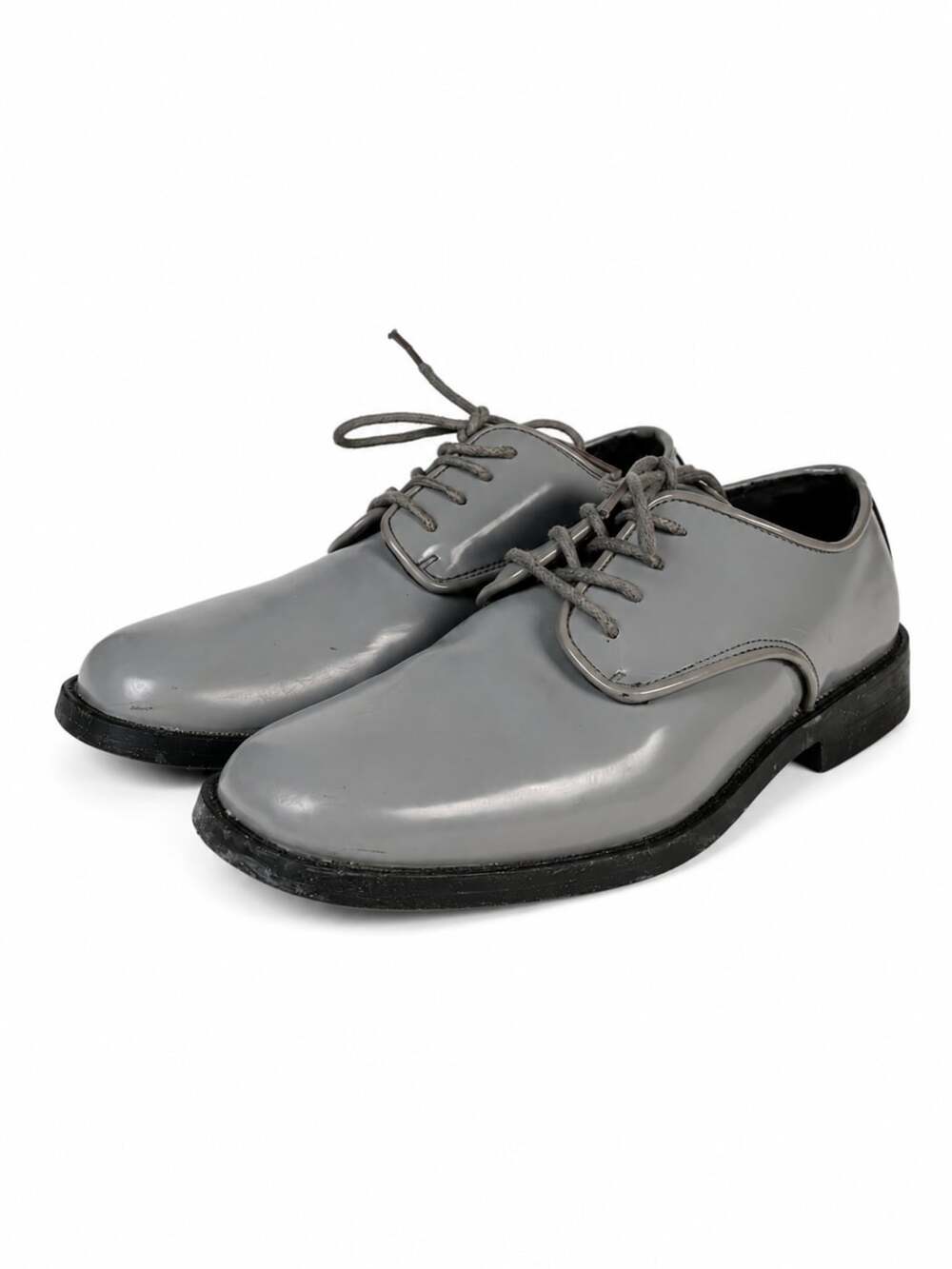 Vangelo TUX-1 Men's Size 3 M Formal Oxford Gray Patent Dress Shoes